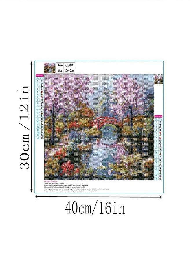 DS ENTERPRISE DIY 5D Diamond Painting by Number Kits, Drill Cross Stitch Crystal Rhinestone Embroidery Paint with Diamonds, River-Tree of Life Diamond Painting Art Kits for Home Wall Decoration Gifts Arts and Crafts - Image 5